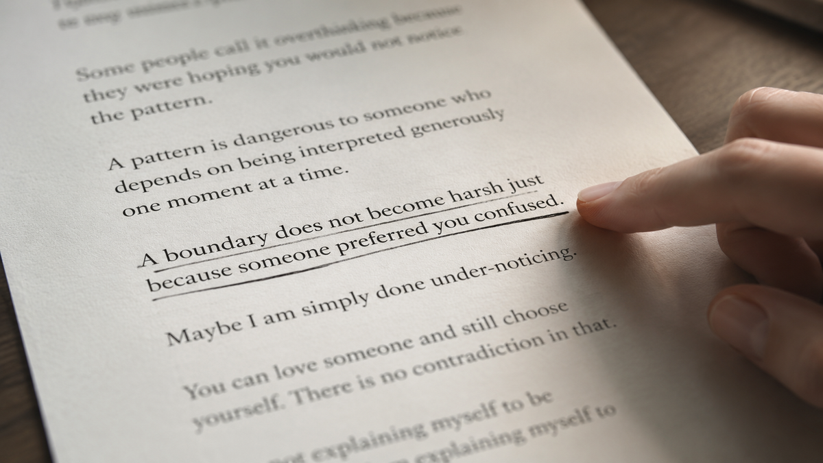 I Am Not Overthinking. I Am Done Under-Noticing.